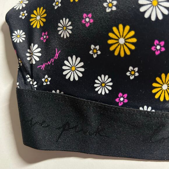 Pink Victoria's Secret Floral Daisy Plunge Padded Adjustable Bra 36C 36 C - Picture 3 of 9